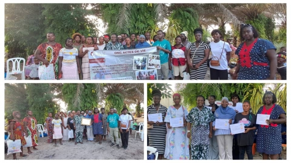 Côte d'Ivoire : l’ONG Actes-De-Vie apporte son soutien à des mères célibataires pour les fêtes de fin d’année à Bingerville