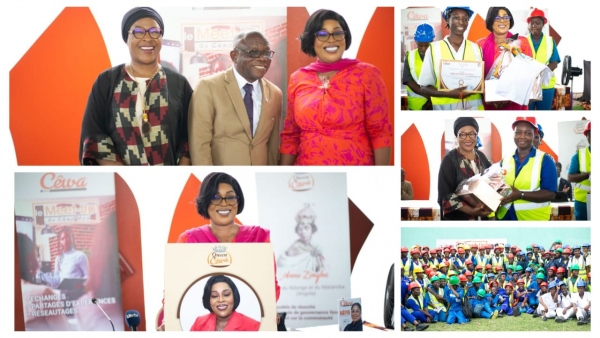 Meet-Up du Cêwa Mag : la promotrice immobilière Marie-Laure Adom Kouaho partage son expérience avec plusieurs jeunes filles des métiers du bâtiment
