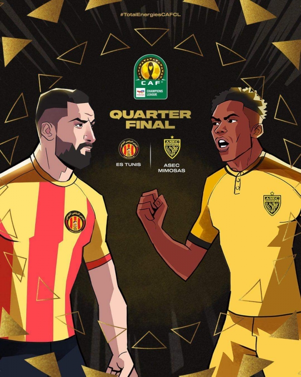 L'Asec Mimosas défie l'Espérance de Tunis en 1/4 de finale de la Ligue des Champions Africaine